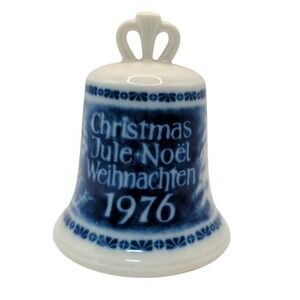 Vintage Weihnachts Glocke Porcelain Bell 1976 Christmas Jule Noel Weihnachten